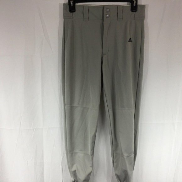 Adidas Gray Climalite Short Baseball Pants 29x24 - Picture 1 of 6